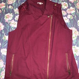 Francesca’s Maroon Vest
